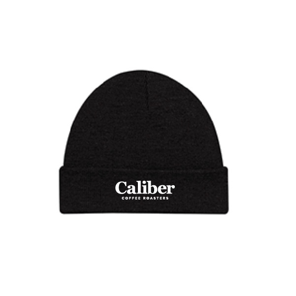 Caliber Embroidered Logo Toque Black