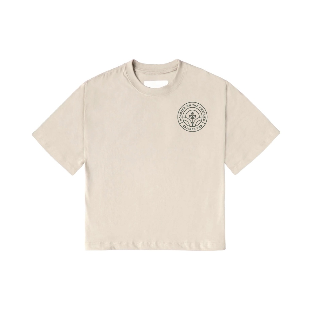 Caliber Bella & Canvas Cropped T-Shirt Heather Dust Small