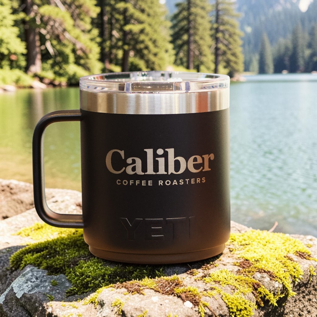 [84067] Caliber Yeti Rambler Travel Mug DURASIP Black 10 oz